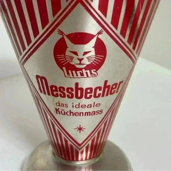 Vintage German Lynx tin cone shaped measuring cup - Picture 2 of 7
